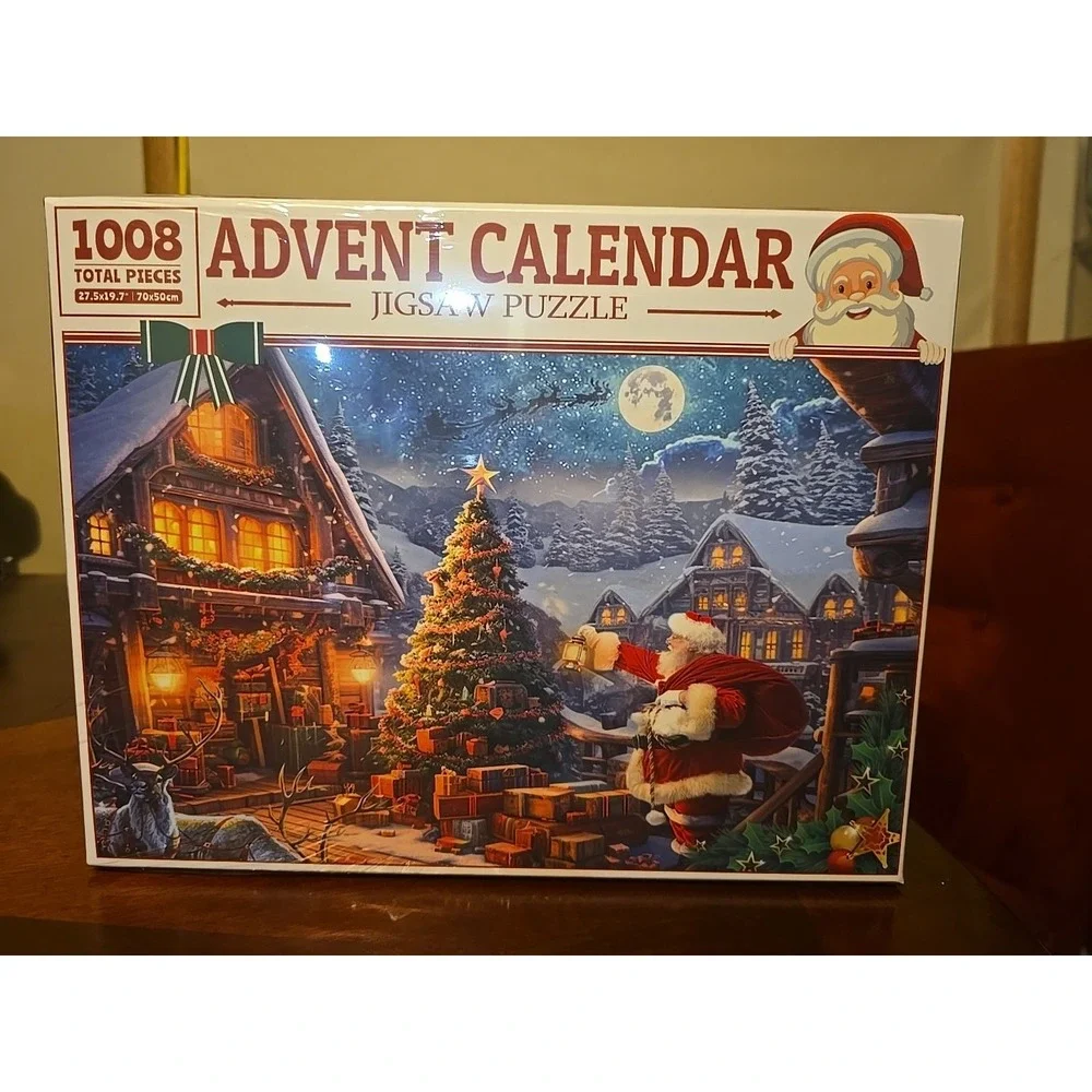 Advent Calendar 1008 Jigsaw‎ Puzzle Pieces Christmas New In Sealed Box